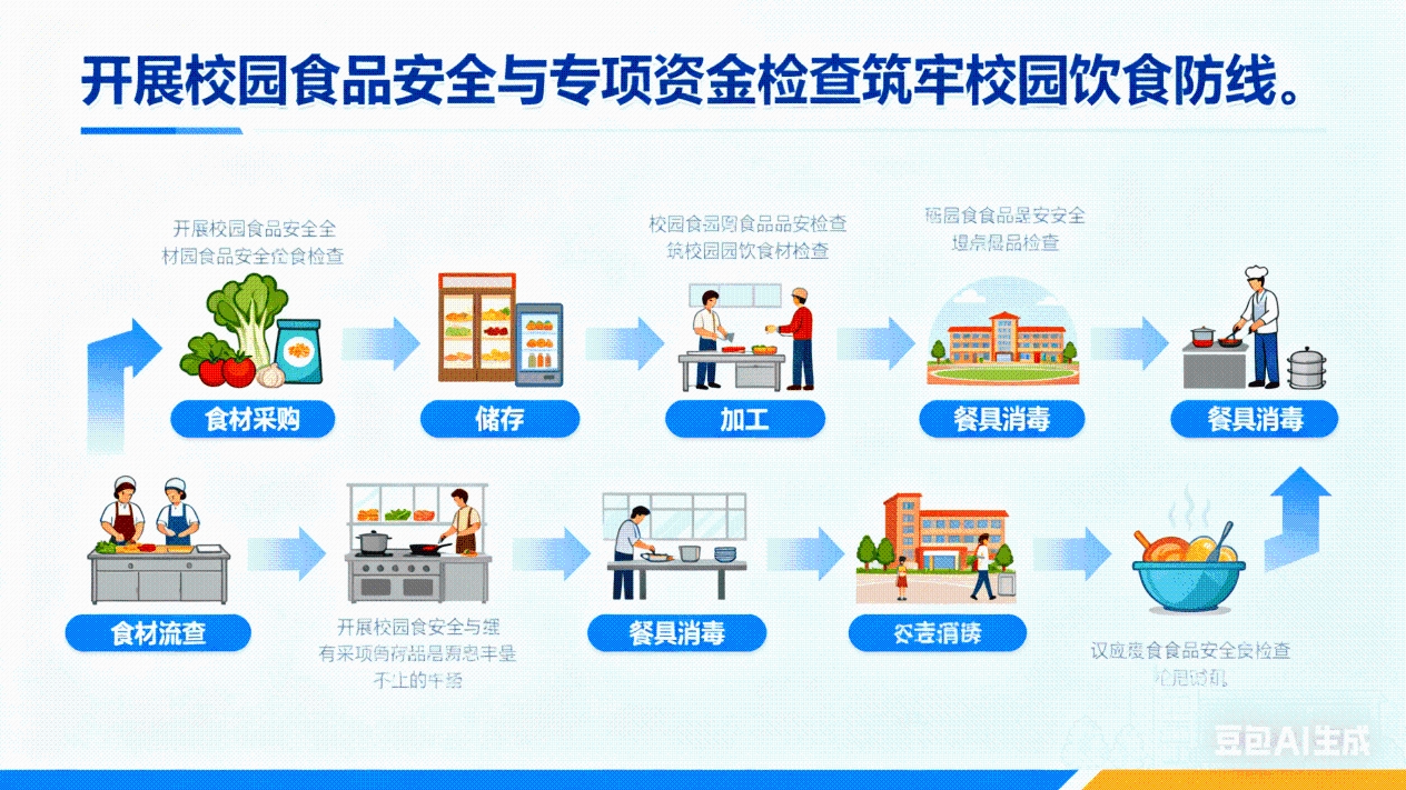 教育部开展校园食品安全与专项资金检查 多主体协同 + 数字化技术筑牢校园饮食防线 